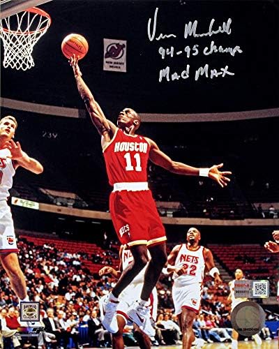 Vernon Maxwell Dedikált Houston Rockets 8x10 Fotó Írva 94-95 Champs - Dedikált NFL-Fotók