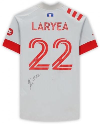 Richie Laryea Toronto FC Mérkőzés-Használt 22 Szürke Jersey a 2020-as MLS-Szezon - Dedikált Futball Mérkőzés Használt Mezek