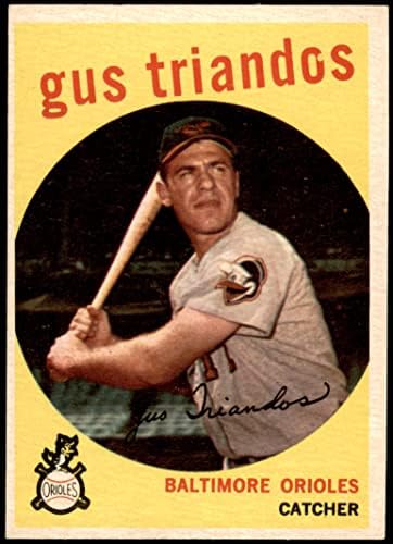 1959 Topps 330 Gus Triandos Baltimore Orioles (Baseball Kártya) NM Orioles