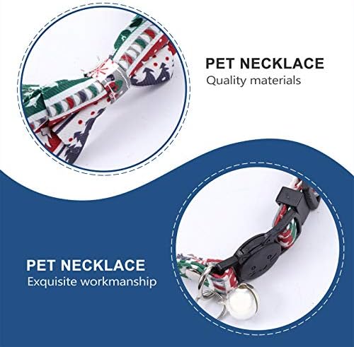 Hemobllo Karácsonyi pet Supplies Karácsonyi Kutya Dekorációs Kiegészítők Pet Bowknot Gallér Dísz Pet Póráz