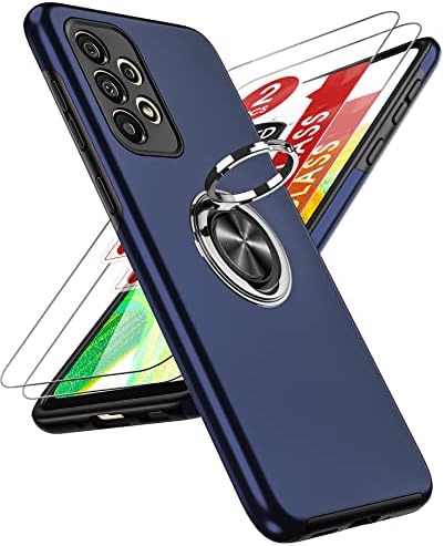 LeYi Galaxy A33 5G az Esetben, Samsung Galaxy A33 5G az Esetben a [2 Csomag] Edzett Üveg képernyővédő fólia, Vékony Ütésálló