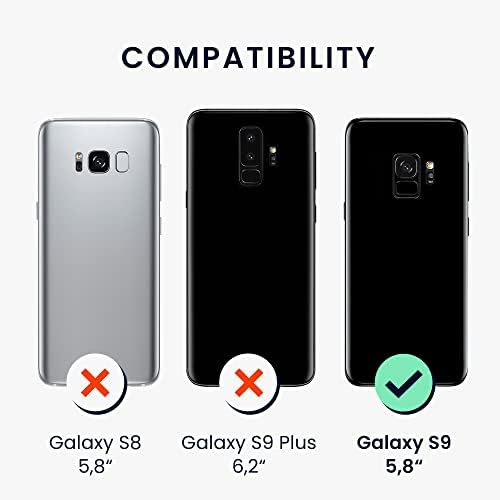 kwmobile Kors Esetben Kompatibilis a Samsung Galaxy S9 Esetben Heveder - Palm Levelek Sárga/Szürke/Átlátszó