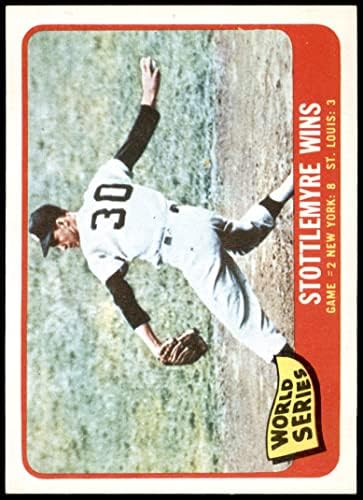 1965 Topps 133 1964-Es World Series - Játék 2 - Stottlemyre Nyer Mel Stottlemyre St. Louis/New York Bíborosok/Yankees