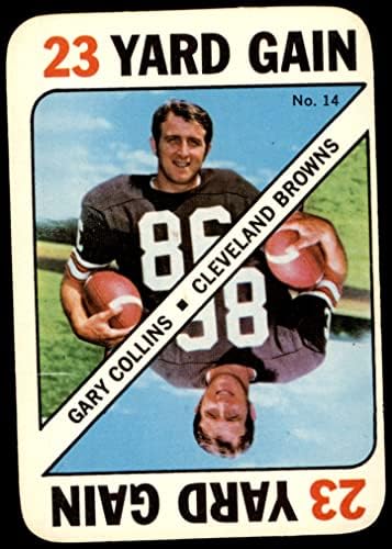 1971 Topps 14 Gary Collins Cleveland Browns-FB (Foci Kártya) VG/EX Browns-FB Marylandi