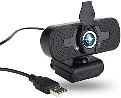 BASECENT Web Kamera, 1080p hd Webkamera Mikrofonnal PC, USB Webkamera Asztali Számítógép, Laptop Livestream videohívás Játék