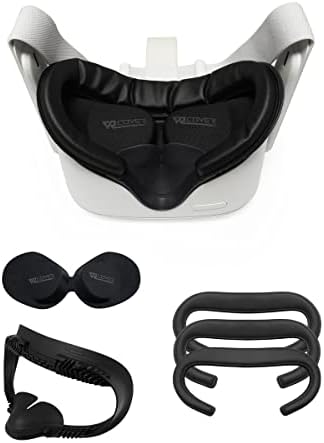 VR Fedezze Fitness Arc Felület Konzol & Hab a Kényelmet Csere Lencse Védő Fedél Oculus/Meta Quest 2 (Sötét Szürke & Fekete