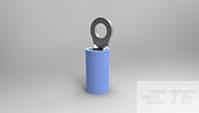 320561, Gyűrű Nyelv Terminál 14-16AWG Réz Kék 17.86 mm Tin Laza (250 Db)