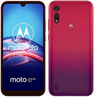 Motorola E6s Dual-SIM 32 GB ROM + 2GB RAM (Csak GSM | Nem CDMA) Gyári kulccsal 4G/LTE Okostelefon (Napkelte Piros) - Nemzetközi
