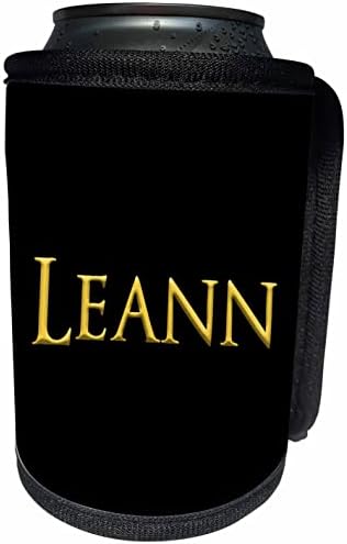 3dRose Leann népszerű kislány neve az USA-ban. Sárga. - Lehet Hűvösebb Üveg Wrap (cc_353875_1)