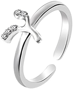 2023 Új, Teljes Gyémánt Cirkon Gyűrű Női Divat Ékszerek Legnépszerűbb Tartozékok Szóbeli Gyűrű (Y, Egy Méret)