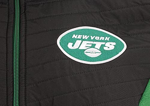Outerstuff NFL Fiúk Ifjúsági (8-20) New York Jets Hosszú Ujjú Teljes Zip jacket