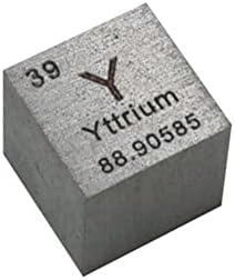 GOONSDS Elem Kocka Ittrium Fém 10mm/0.39 Hüvelyk Vésett Periódusos Y ≥ 99,9% - Os Minta Laboratóriumi Gyűjteni Díszíteni