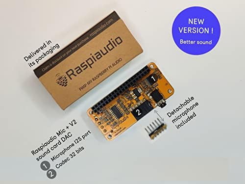 RASPIAUDIO Audio DAC Kalap hangkártya a Málna PI4 Minden Modell Pi Nulla / Pi3 / Pi3B / Pi3B+ / Pi2 / Jobb Minőségű, Mint