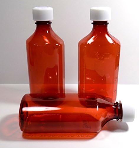 Végzett Ovális Gyógyszer Üveg, Sapkák-8 Uncia 236ml-esetén 100 Egység-Sárga, Zöld, Vagy Kobalt-Kék-Gyógyszeripari Minőségű