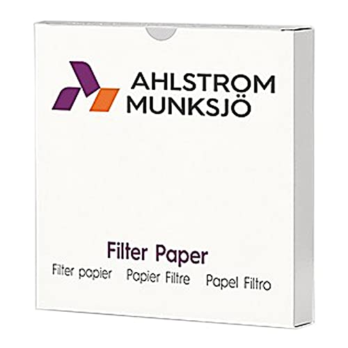 Ahlstrom 6090-1250 Minőségi szűrőpapír, 12,5 cm Átmérő, 4 Mikron, Közepes Áramlás Fokozatú 609 (Csomag 9)