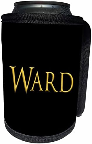 3dRose Ward népszerű kisfiú neve Amerikában. Sárga. - Lehet Hűvösebb Üveg Wrap (cc_353724_1)