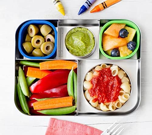 LunchBots Szilikon Bento Csésze Szett - Tartozékok Tervezték, hogy Illeszkedjen a Közepes, illetve Nagy Bento Ebéd Dobozok
