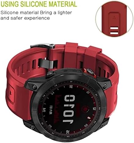 NUNOMO 26 22MM Szilikon gyorskioldó Watchband Szíj, A Garmin Fenix 7 X 7 6 6X 5X Pro 5Plus 3HR Smartwatch Easyfit Karkötő