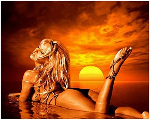 Pamela Anderson megállapításáról Szóló, Topless, valamint Lebarnult Izzó Egyik Lábát Felemelte 8 x 10 Inch-Fotó