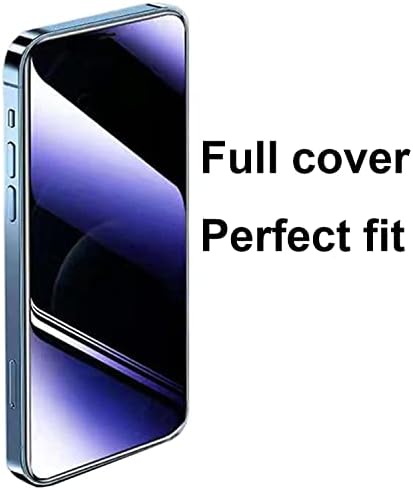 BWEDXEZ 2 Csomag Anti-Kék Adatvédelmi Edzett Üveg Ruha iPhone Xs Max/iPhone 11 Pro Max Anti-Spy képernyővédő fólia Anti-Kukkoló