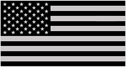 Fényvisszaverő Fekete Amerikai Zászló Ablak Matrica, Vinil Visszafogott USA Zászló, Matrica, Nem Negyedévben Zászló 2.75
