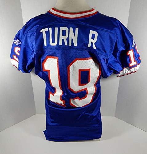 1998 Buffalo Bills Paul Turner 19 Játék Kiadott Kék Jersey - Aláíratlan NFL Játék Használt Mezek