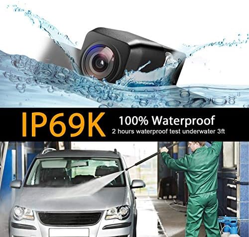HD 1280x720 tolatókamera Integrált Eredeti Fordított Lyuk, Visszapillantó Biztonsági Kamera Vízálló IP69K éjjellátó Hyundai