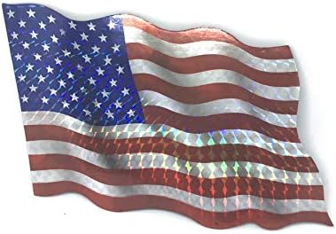 Dekoratív, Sokszínű Holografikus Képernyőn Ajtó Hűtő Mágnes 5.5 (Az Amerikai Zászló)