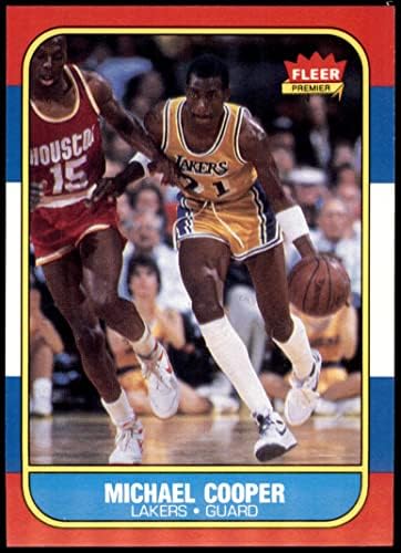 1986 Fleer 17 Michael Cooper Los Angeles Lakers (Kosárlabda Kártya) NM/MT Lakers Új-Mexikó