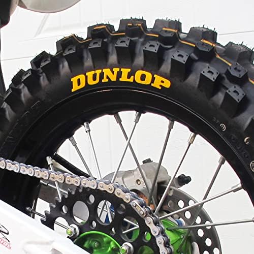Gumiabroncs Matrica - Sárga Dunlop Motor Matrica - Állandó Gumiabroncs Betűkkel Tartalmazza Ragasztó & 2oz Touch-Up-Tisztító