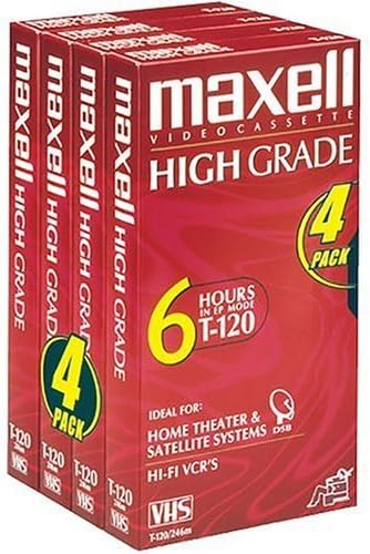 Maxell HG T-120 VHS Kazetta (4-Pack) (Megszűnt Gyártó által)