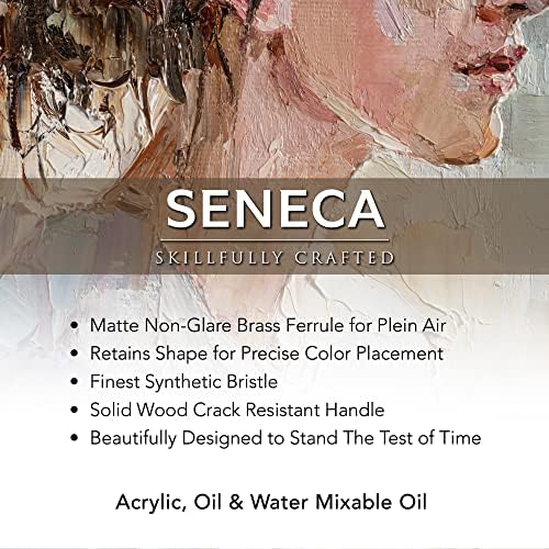 Seneca Művész Ecset által Willow Wolfe, Szakmai Szintetikus anyagból készültek, Festék, Ecset Akril, Olaj, Víz Keverhető