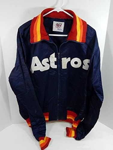 1980-as évek 1990-es évek Elején Houston Astros 37 Játék Használt, sötétkék blézer XL DP32902 - Játék Használt MLB Kabátok