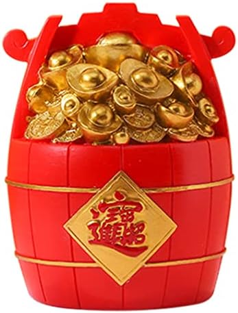 GALPADA Piggy Bank Játék Kínai Szerencse Kincs-Medence Szobor Érme Bank Feng Shui aranyrúd Pénzt Figura Díszek a Gazdagság,