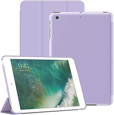 JETech tok iPad Mini 1/2/3, Védő Kemény Vissza Shell Soft-Touch Tablet Állvány Fedél Automatikus Wake/Sleep (Világos Lila)