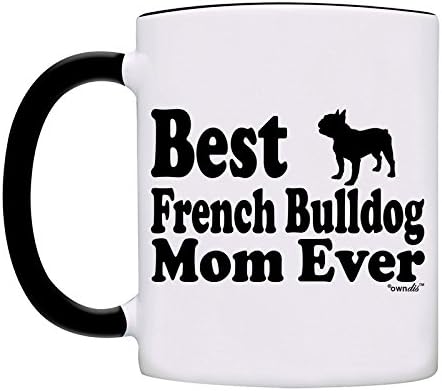 Bögre Legjobb Francia Bulldog Anya Valaha Kávé Anya Bögre-0055-Fekete