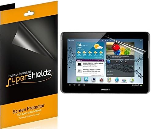 Supershieldz (3 Csomag) Célja Samsung Galaxy Tab 2 10.1 hüvelykes Képernyő Védő a Nagy Felbontású Clear Pajzs (PET)