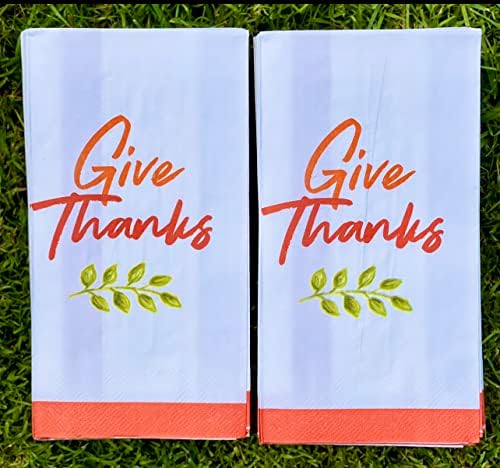 Hálát Adni Őszi Hálaadás Vacsora Szalvéta - Hálaadás Vendég Szalvéta (Bézs Hálát Adni)