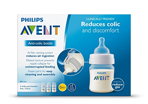 Philips Avent Anti-colic cumisüveg Egyértelmű, 4oz, 3 Darab