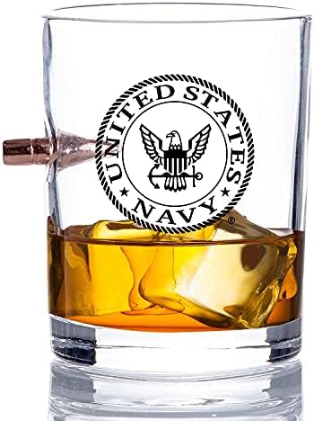 Katonai ajándékbolt amerikai Haditengerészet Golyó Szemüveg – USN ivópohár Golyókkal (8 Oz)