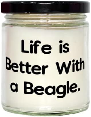 Gyönyörű Beagle Kutya Gyertya, Élet Jobb egy Beagle, Ajándékok a kedvtelésből tartott állatok Szerelmeseinek, Jelen, a Barátok,