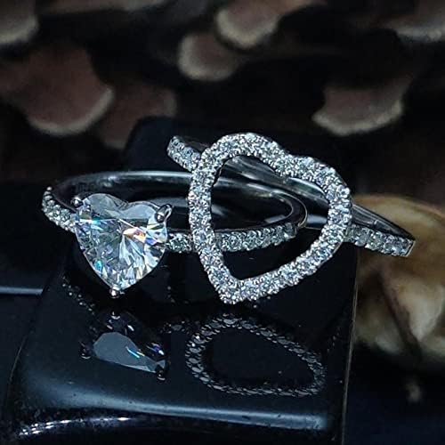 Aranyos Állat a Gyűrűk Női Gyűrű Fény Luxus Gyűrű Ajándék Gyűrű Alufelni Gyűrű Készlet Gyűrűk Ideges (Ezüst, 9)