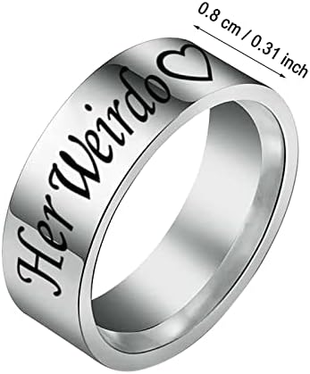 3 Darab Gyűrű Beállítása Egyszerű, Titán-Acél Gyűrű Női Gyűrű Rajzfilm Aranyos Ékszer Gyűrű (SL2, 6)