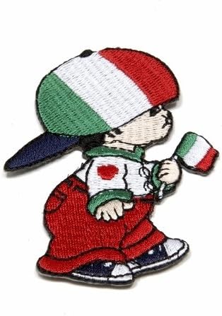Italia-Olaszország Kisfiú Ország Zászló Hímzett Vas a Patch Címer Jelvény ... 3 X 2 Inch Új ..