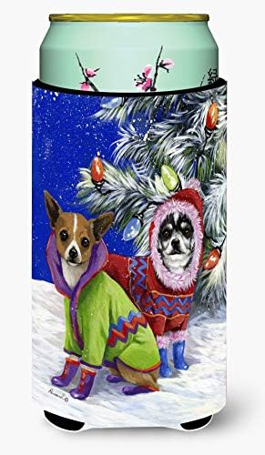 Caroline Kincsek PPP3071TBC Chihuahua Karácsonyi Hópelyhek, Magas Fiú, Ölelkezős, Lehet Hűvösebb Ujja Ölelkezős Mosható Gép