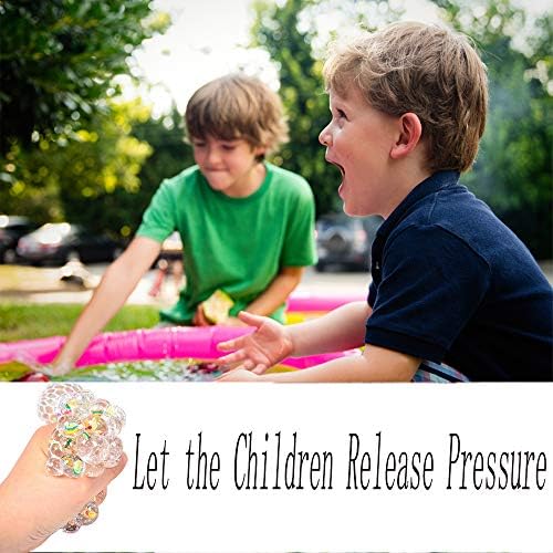 Gyümölcs Stressz Játék 3 Csomag Gyerekek Szenzoros Háló Labdák Ideális Felnőttek ADHD Autizmus Hivatal Iskolai Szorongás