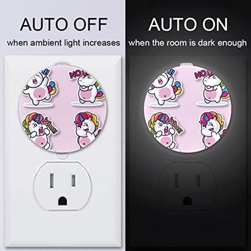 2 Csomag Plug-in Éjjeli LED-es Éjszakai Fény, az Alkonyat-hogy-Hajnal Érzékelő Gyerek Szoba, Gyerekszoba, Konyha, Előszoba,