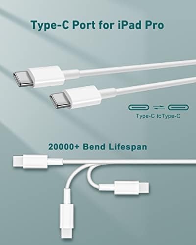 [Apple Mpi Hitelesített] 20W USB-C, Gyors Töltő iPad Air 5. 4., 10.9, Pro 12.9/11 inch 2021/2020/2018, Mini 6 Generációs,