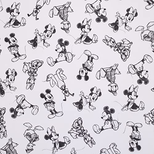 Disney Mickey Egér - Szén, Fekete-Fehér Mickey Barátok, Minnie Egér, Donald Kacsa, valamint a Plútó Óvoda Felszerelt Mini