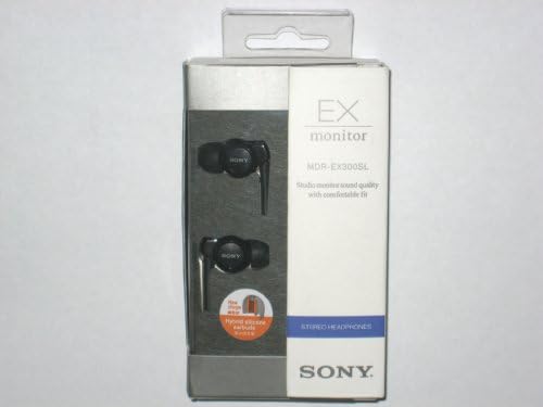 SONY Sztereó Fejhallgató MDR-EX300SL FEKETE | Belső Fül Fejhallgató (Japán Import)